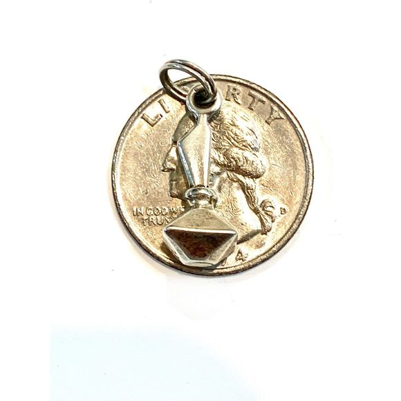 Perfume Bottle Sterling .925 Jewelry Charm #girls #perfume bottle collectors - Picture 4 of 5